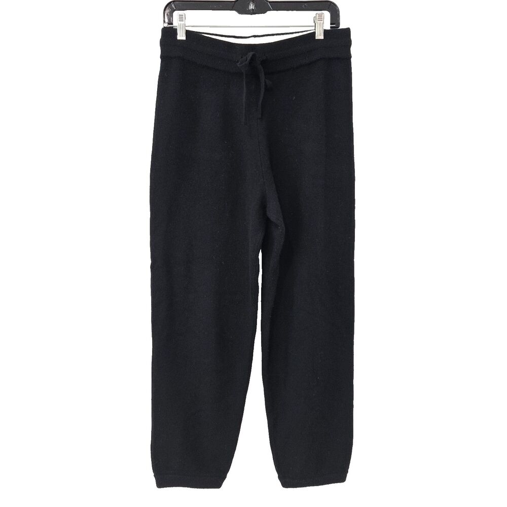 Arch4 Eloise Cashmere Lounge Jogger Pants Womens Medium Knit black Lux Old Money